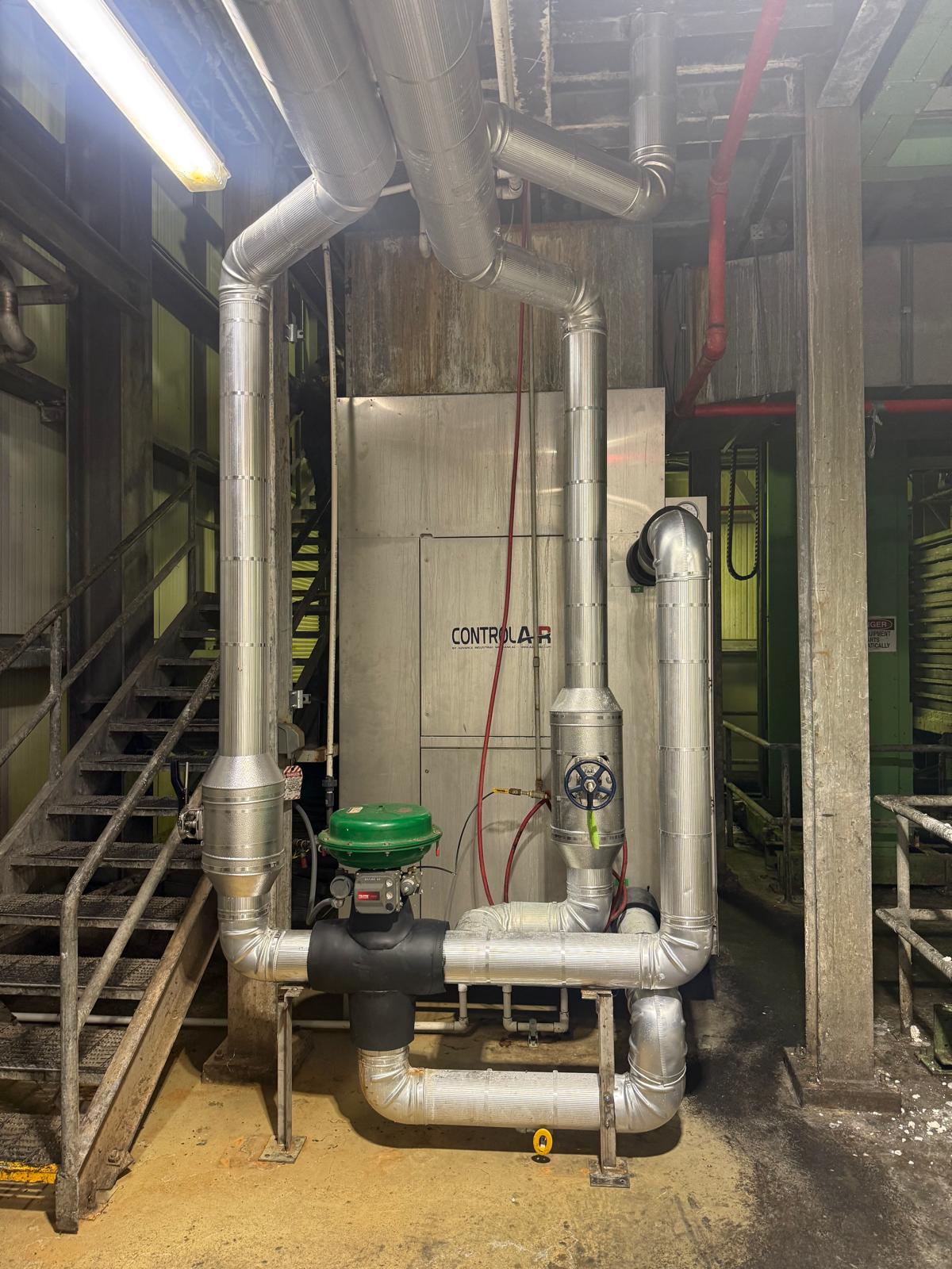 AC equipment and piping installation